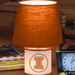 Illinois Illini NCAA College Accent Table Lamp