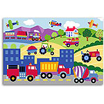 Olive Kids Trains, Planes and Trucks Unframed Art Print