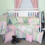 Quilt Pink Four Piece Crib Set