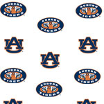 Auburn Tigers Crib Bumpers - White