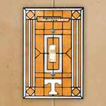 Tennessee Vols NCAA College Art Glass Single Light Switch Plate Cover