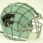 NCAA Kansas State University Wildcats Stained Glass Football Helmet Lamp