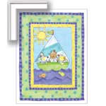 Sailing Fun - Contemporary mount print with beveled edge