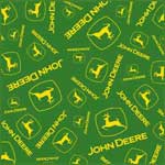 John Deere Multi Logo 90" x 90" Classic Collection Blanket / Throw