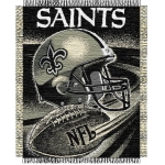 New Orleans Saints NFL "Spiral" 48" x 60" Triple Woven Jacquard Throw