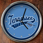 Tennessee Titans NFL 12" Chrome Wall Clock