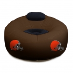 Cleveland Browns NFL Vinyl Inflatable Chair w/ faux suede cushions