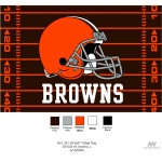 Cleveland Browns NFL 39" x 59" Tufted Rug