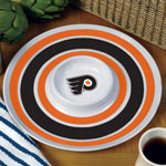 Philadelphia Flyers NHL 14" Round Melamine Chip and Dip Bowl