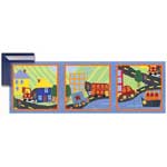 On The Go Triptych - Framed Print