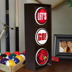 Louisville Cardinals NCAA College Stop Light Table Lamp