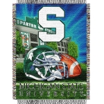 Michigan State Spartans NCAA College "Home Field Advantage" 48"x 60" Tapestry Throw