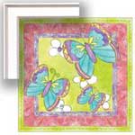 Suzie's Butterflies - Contemporary mount print with beveled edge