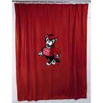 North Carolina State Wolfpack Locker Room Shower Curtain