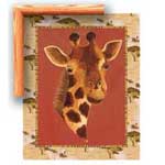 Out of Africa Giraffe - Framed Canvas