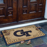 Georgia Tech Yellowjackets NCAA College Rectangular Outdoor Door Mat