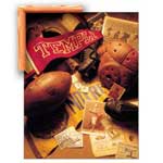 Vintage Football - Contemporary mount print with beveled edge