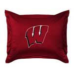 Wisconsin Badgers Locker Room Pillow Sham