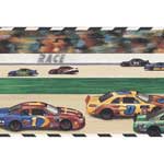 Stock Cars Racing Wall Border