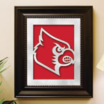 Louisville Cardinals NCAA College Laser Cut Framed Logo Wall Art