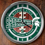 Michigan State Spartans NCAA College 12" Chrome Wall Clock