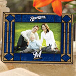 Milwaukee Brewers MLB 6.5" x 9" Horizontal Art-Glass Frame