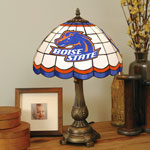 Boise State Broncos NCAA College Stained Glass Tiffany Table Lamp