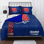 Dale Jr 88 NASCAR Twin Comforter Set with 2 Shams 63" x 86"