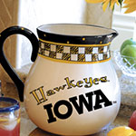 Iowa Hawkeyes NCAA College 14" Gameday Ceramic Chip and Dip Platter