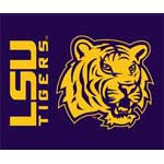 LSU Louisiana State Tigers 60" x 50" Classic Collection Blanket / Throw