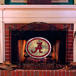 Alabama Crimson Tide NCAA College Stained Glass Fireplace Screen