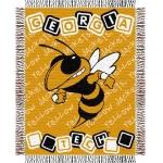 Georgia Tech Yellow Jackets NCAA College Baby 36" x 46" Triple Woven Jacquard Throw