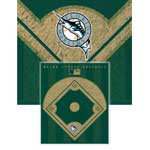 Florida Marlins 60" x 50" Diamond Fleece Blanket / Throw