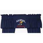 Kansas Jayhawks Locker Room Window Valance