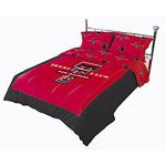 Texas Tech Red Raiders 100% Cotton Sateen Twin Comforter Set