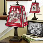 Detroit Redwings NHL Art Glass Table Lamp