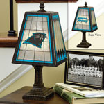 Carolina Panthers NFL Art Glass Table Lamp