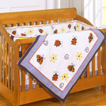 Ladybug Garden 4 Piece Crib Quilt Set