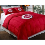 Cincinnati Reds MLB Twin Chenille Embroidered Comforter Set with 2 Shams 64" x 86"