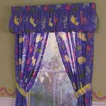 Zoo Friends  Curtain Panels with Ties Backs