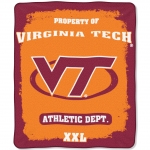 Virginia Tech Hokies College "Property of" 50" x 60" Micro Raschel Throw