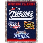 New England Patriots NFL "Commemorative" 48" x 60" Tapestry Throw