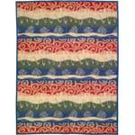 Meander Blue Fleece Blanket