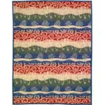 Meander Blue Fleece Blanket