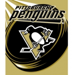Pittsburgh Penguins NHL "Puck" 50" x 60" Super Plush Throw