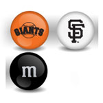 San Francisco Giants Custom Printed MLB M&M's With Team Logo