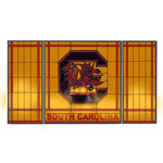NCAA South Carolina Gamecocks Stained Glass Fireplace Screen
