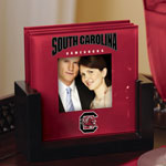 South Carolina Gamecocks NCAA College Art Glass Photo Frame Coaster Set