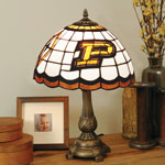 Purdue Boilermakers NCAA College Stained Glass Tiffany Table Lamp