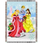 Disney Princess Dreamy Holiday 48" x 60" Metallic Tapestry Throw
